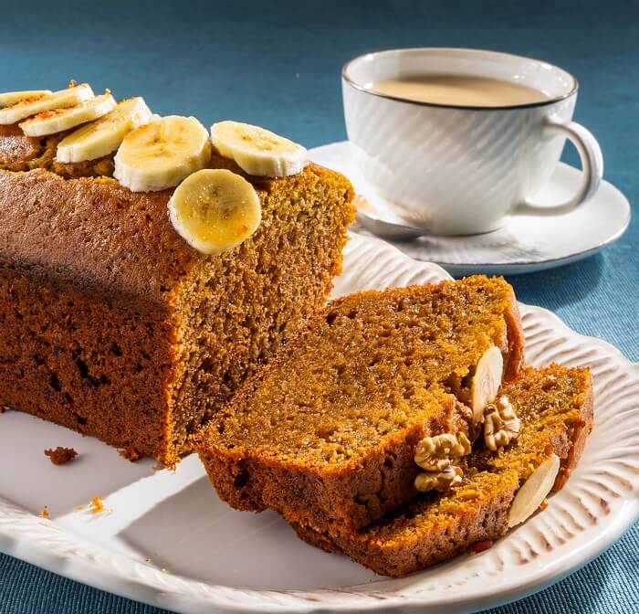 the Best Pumpkin Banana Loaf